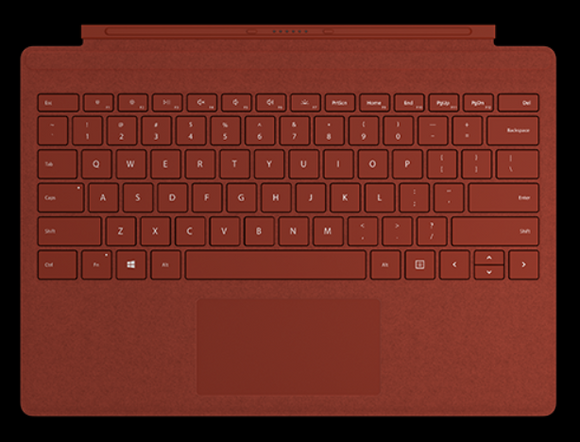 Microsoft Surface Pro5 Pro6 Pro7 keyboard red
